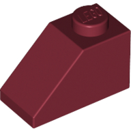 [New] Slope 45 2 x 1, Dark Red. /Lego. Parts. 3040